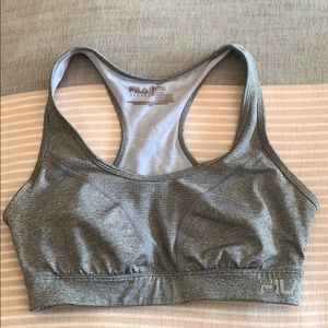 Fila Grey Sports Bra with Built in Pads